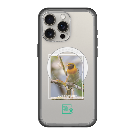 スリムプロテクションプレミアムケース with MagSafe［ Green Future Project - Guira Tanager ］