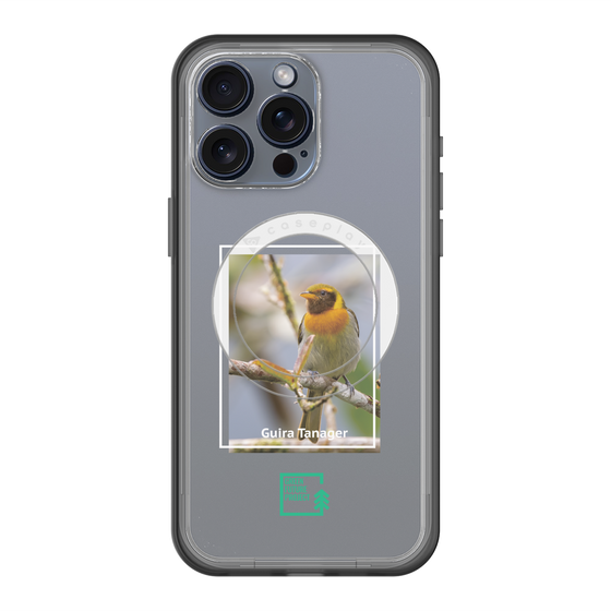 スリムプロテクションプレミアムケース with MagSafe［ Green Future Project - Guira Tanager ］