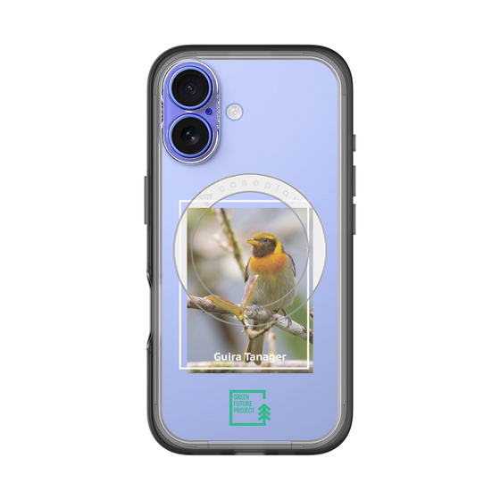 スリムプロテクションプレミアムケース with MagSafe［ Green Future Project - Guira Tanager ］