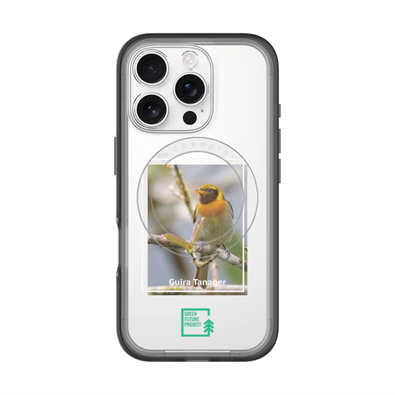 スリムプロテクションプレミアムケース with MagSafe［ Green Future Project - Guira Tanager ］