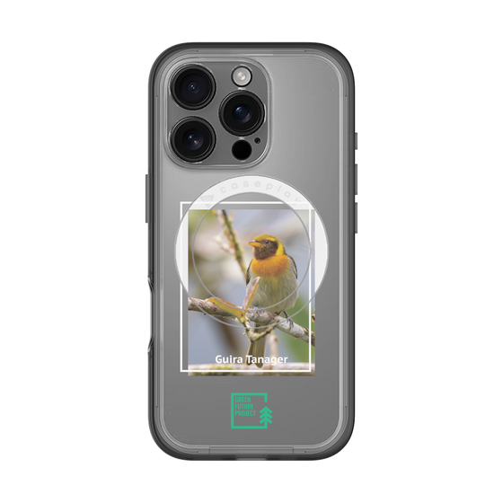 スリムプロテクションプレミアムケース with MagSafe［ Green Future Project - Guira Tanager ］