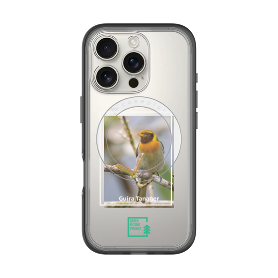 スリムプロテクションプレミアムケース with MagSafe［ Green Future Project - Guira Tanager ］