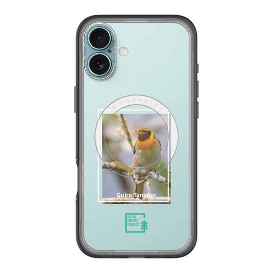 スリムプロテクションプレミアムケース with MagSafe［ Green Future Project - Guira Tanager ］