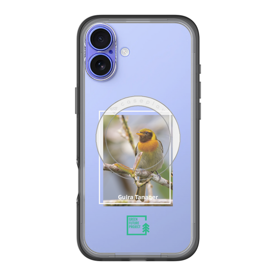 スリムプロテクションプレミアムケース with MagSafe［ Green Future Project - Guira Tanager ］