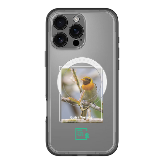 スリムプロテクションプレミアムケース with MagSafe［ Green Future Project - Guira Tanager ］