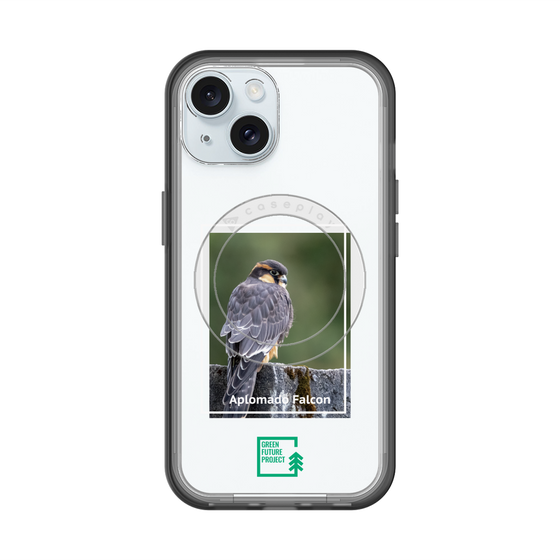 スリムプロテクションプレミアムケース with MagSafe［ Green Future Project - Aplomado Falcon ］