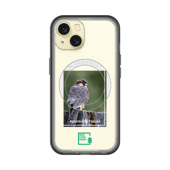 スリムプロテクションプレミアムケース with MagSafe［ Green Future Project - Aplomado Falcon ］
