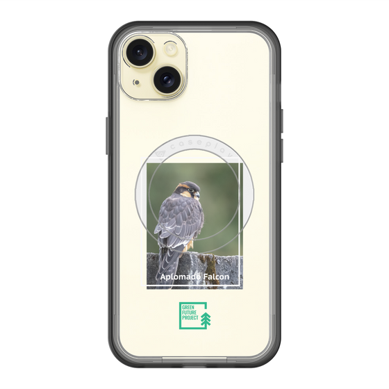 スリムプロテクションプレミアムケース with MagSafe［ Green Future Project - Aplomado Falcon ］