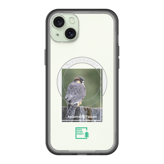 スリムプロテクションプレミアムケース with MagSafe［ Green Future Project - Aplomado Falcon ］