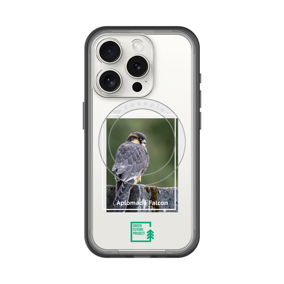 スリムプロテクションプレミアムケース with MagSafe［ Green Future Project - Aplomado Falcon ］