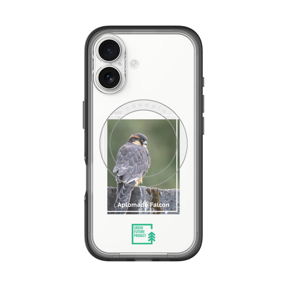 スリムプロテクションプレミアムケース with MagSafe［ Green Future Project - Aplomado Falcon ］