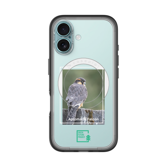 スリムプロテクションプレミアムケース with MagSafe［ Green Future Project - Aplomado Falcon ］