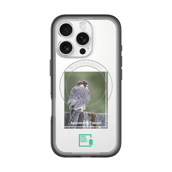 スリムプロテクションプレミアムケース with MagSafe［ Green Future Project - Aplomado Falcon ］