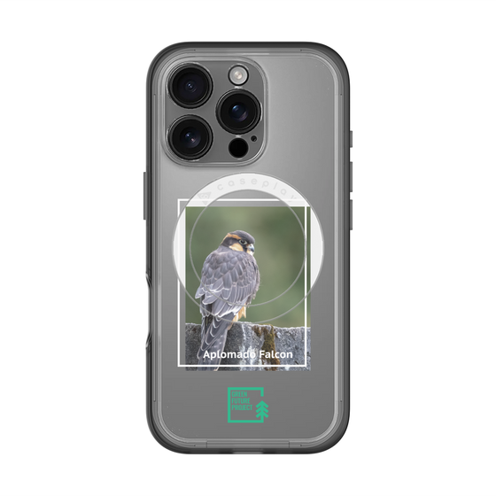 スリムプロテクションプレミアムケース with MagSafe［ Green Future Project - Aplomado Falcon ］