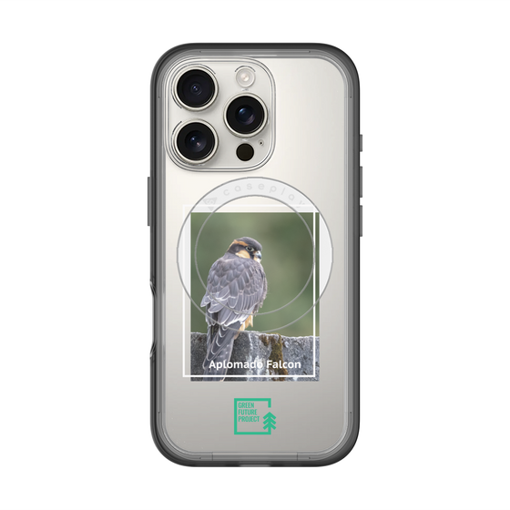 スリムプロテクションプレミアムケース with MagSafe［ Green Future Project - Aplomado Falcon ］
