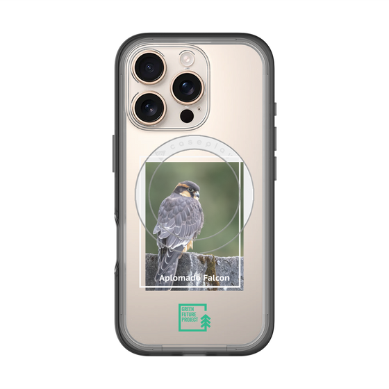 スリムプロテクションプレミアムケース with MagSafe［ Green Future Project - Aplomado Falcon ］