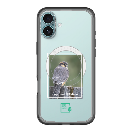 スリムプロテクションプレミアムケース with MagSafe［ Green Future Project - Aplomado Falcon ］