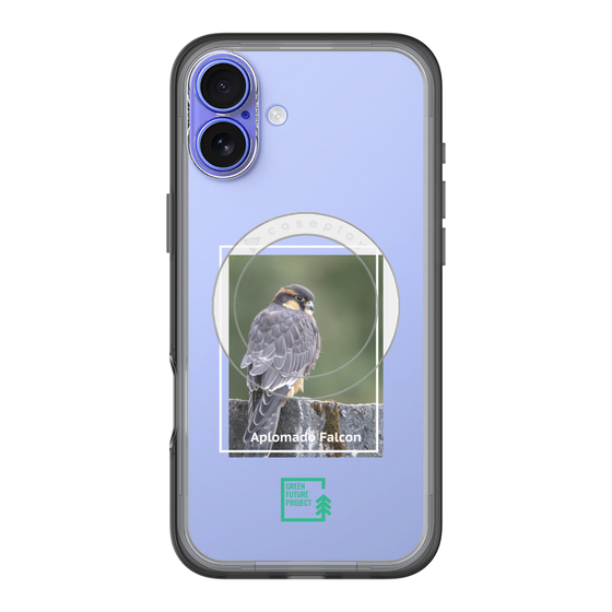 スリムプロテクションプレミアムケース with MagSafe［ Green Future Project - Aplomado Falcon ］