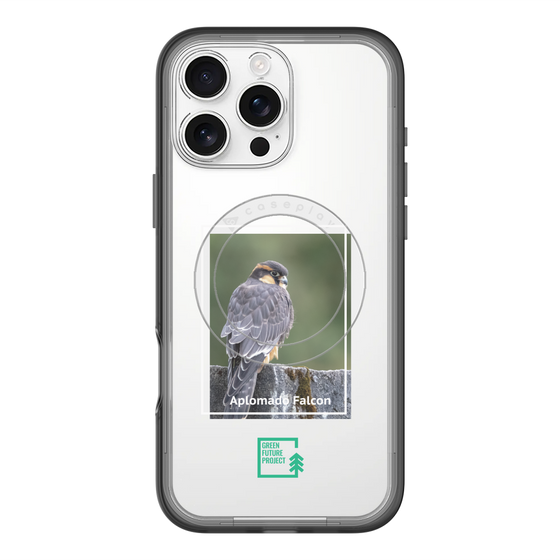 スリムプロテクションプレミアムケース with MagSafe［ Green Future Project - Aplomado Falcon ］