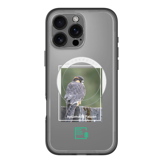 スリムプロテクションプレミアムケース with MagSafe［ Green Future Project - Aplomado Falcon ］