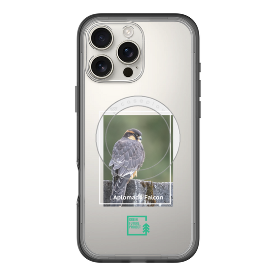 スリムプロテクションプレミアムケース with MagSafe［ Green Future Project - Aplomado Falcon ］