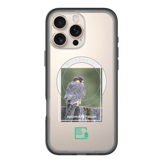 スリムプロテクションプレミアムケース with MagSafe［ Green Future Project - Aplomado Falcon ］
