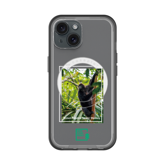 スリムプロテクションプレミアムケース with MagSafe［ Green Future Project - Brown-headed Spider Monkey ］