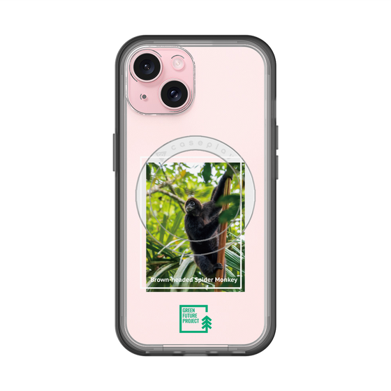 スリムプロテクションプレミアムケース with MagSafe［ Green Future Project - Brown-headed Spider Monkey ］