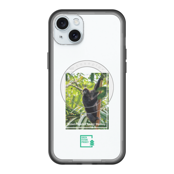 スリムプロテクションプレミアムケース with MagSafe［ Green Future Project - Brown-headed Spider Monkey ］