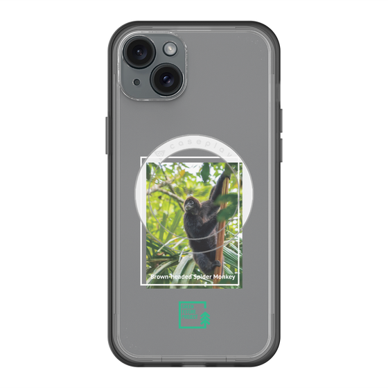 スリムプロテクションプレミアムケース with MagSafe［ Green Future Project - Brown-headed Spider Monkey ］