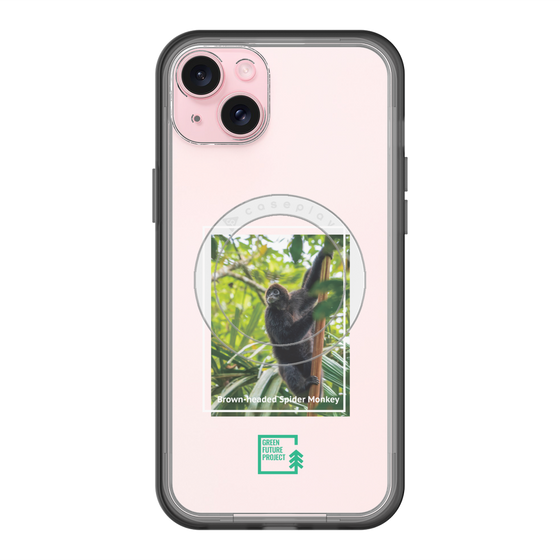 スリムプロテクションプレミアムケース with MagSafe［ Green Future Project - Brown-headed Spider Monkey ］
