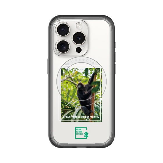 スリムプロテクションプレミアムケース with MagSafe［ Green Future Project - Brown-headed Spider Monkey ］