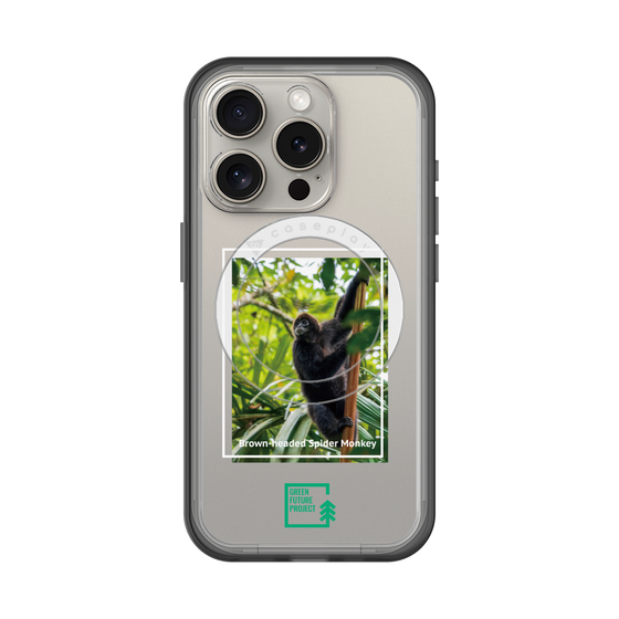 スリムプロテクションプレミアムケース with MagSafe［ Green Future Project - Brown-headed Spider Monkey ］