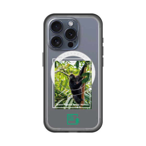スリムプロテクションプレミアムケース with MagSafe［ Green Future Project - Brown-headed Spider Monkey ］
