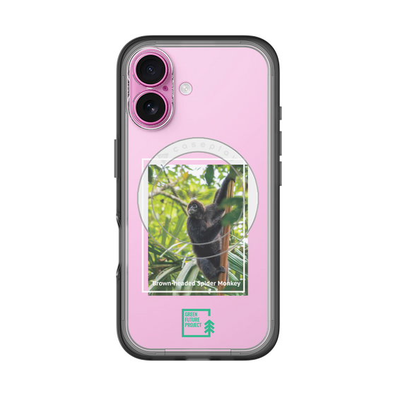 スリムプロテクションプレミアムケース with MagSafe［ Green Future Project - Brown-headed Spider Monkey ］