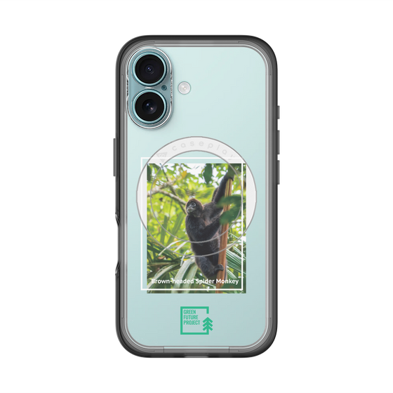 スリムプロテクションプレミアムケース with MagSafe［ Green Future Project - Brown-headed Spider Monkey ］
