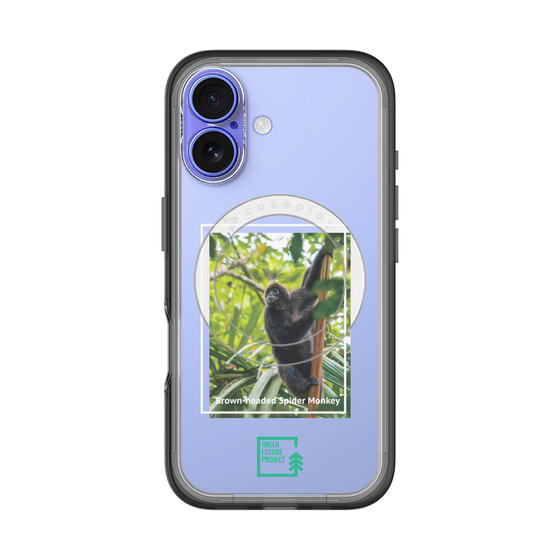 スリムプロテクションプレミアムケース with MagSafe［ Green Future Project - Brown-headed Spider Monkey ］