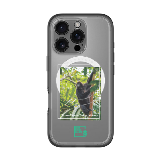 スリムプロテクションプレミアムケース with MagSafe［ Green Future Project - Brown-headed Spider Monkey ］