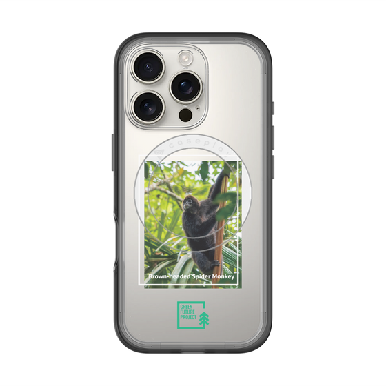 スリムプロテクションプレミアムケース with MagSafe［ Green Future Project - Brown-headed Spider Monkey ］