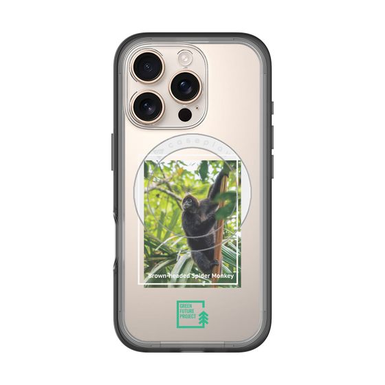 スリムプロテクションプレミアムケース with MagSafe［ Green Future Project - Brown-headed Spider Monkey ］