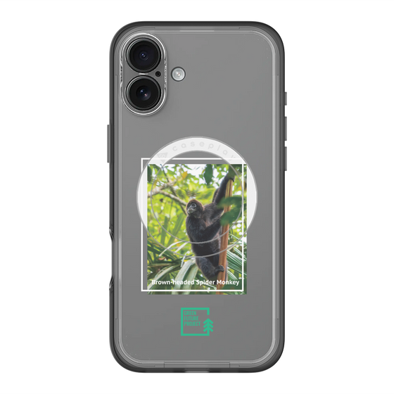 スリムプロテクションプレミアムケース with MagSafe［ Green Future Project - Brown-headed Spider Monkey ］