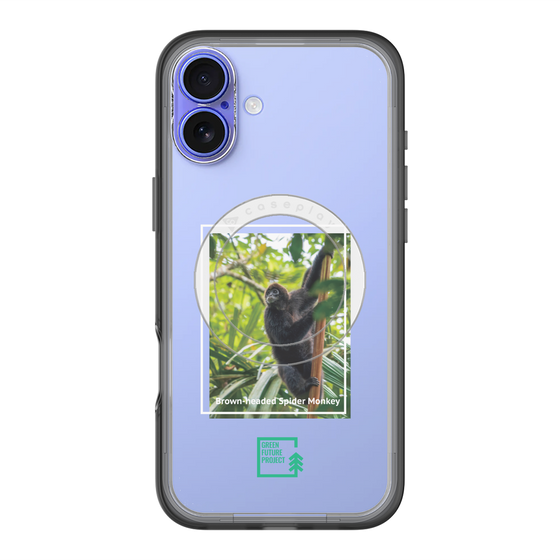 スリムプロテクションプレミアムケース with MagSafe［ Green Future Project - Brown-headed Spider Monkey ］