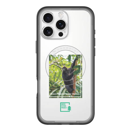 スリムプロテクションプレミアムケース with MagSafe［ Green Future Project - Brown-headed Spider Monkey ］