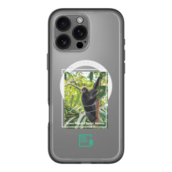 スリムプロテクションプレミアムケース with MagSafe［ Green Future Project - Brown-headed Spider Monkey ］