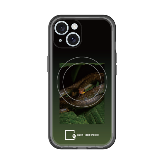 スリムプロテクションプレミアムケース with MagSafe［ Green Future Project - Chironius ］