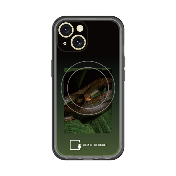 スリムプロテクションプレミアムケース with MagSafe［ Green Future Project - Chironius ］