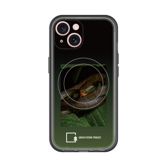 スリムプロテクションプレミアムケース with MagSafe［ Green Future Project - Chironius ］