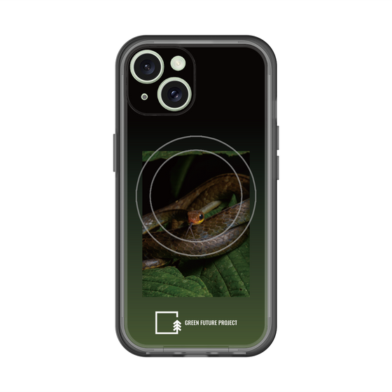 スリムプロテクションプレミアムケース with MagSafe［ Green Future Project - Chironius ］