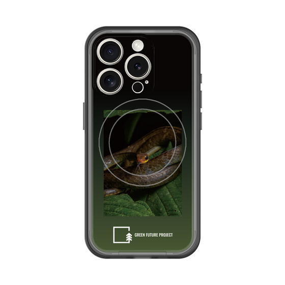 スリムプロテクションプレミアムケース with MagSafe［ Green Future Project - Chironius ］