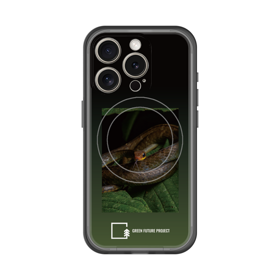 スリムプロテクションプレミアムケース with MagSafe［ Green Future Project - Chironius ］
